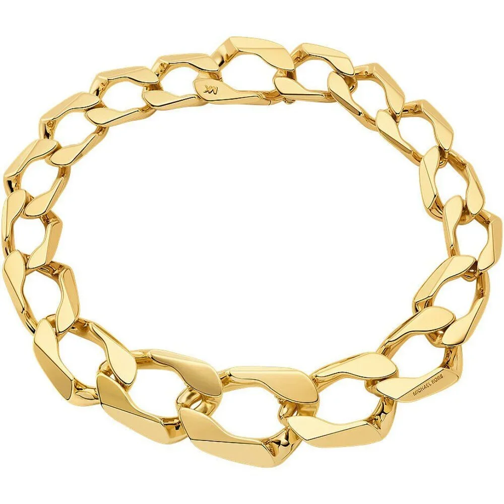 Michael Kors Precious-Metal Plated Brass Curb Link Necklace